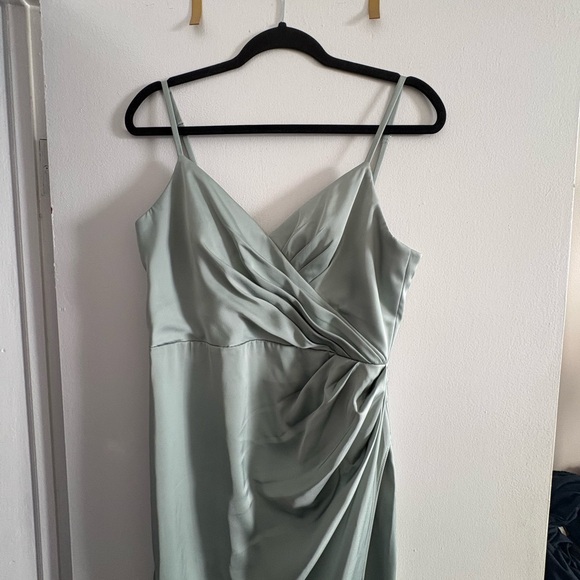 Azazie Maci Dress - Agave - Size A10 - Picture 4 of 6